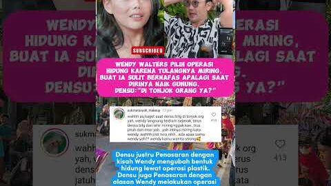 Wendy Walters mantan istri Reza Arab memilih operasi hidung #wendywalters #rezaarap #dennysumargo
