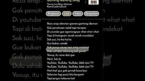Lyrics lagu ganteng ganteng swag