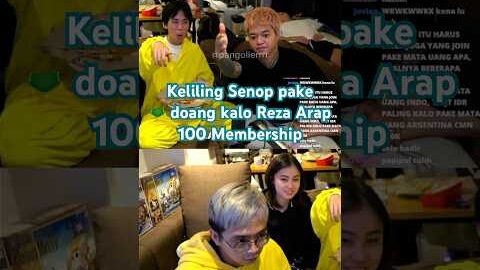Keliling Senop pake 🩲 doang kalo Reza Arap 100 Membership