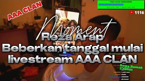 YB – Moment Reza Arap spill tanggal mulai livestream AAA CLAN