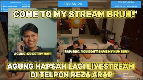 REZA ARAP CALLING AGUNG HAPSAH @ybrap