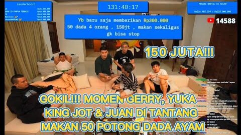 YB – GOKIL!! DITANTANG MAKAN 50 POTONG DADA AYAM DAPAT 150 JUTA!! LIVE MARAPTHON SEASON 2 REZA ARAP