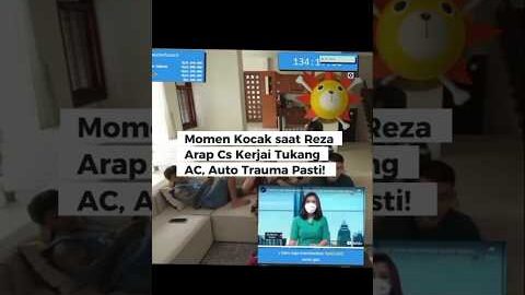 Momen Kocak Reza Arap saat Kerjai Tukang Service AC, Langsung Trauma Pasti