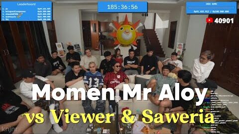 MOMEN LUCU MR ALOY VS WHISNU SANTIKA, A4A CLAN & SAWERIA #marapthon