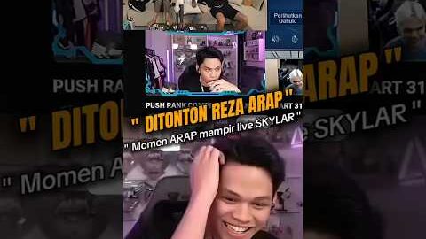 ARAP Keget ⁉️ Momen REZA ARAP mampir Live SKYLAR #skylar #rezaarapoktovian