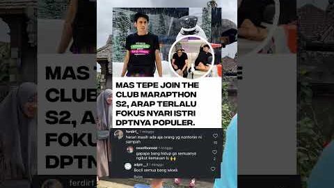 REZA ARAP FOKUS CARI ISTRI #arab #rezaarapoktovian #marathon