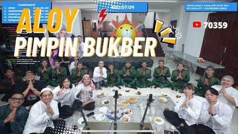 MOMEN ALOY PIMPIN BUKBER DI LIVE STREAMING REZA ARAP