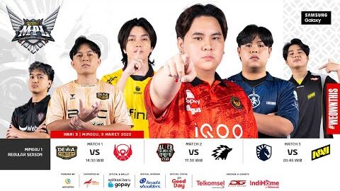 🔴 LIVE | MPL ID S15 | Regular Season Hari 3 Minggu 1 | Bahasa Indonesia