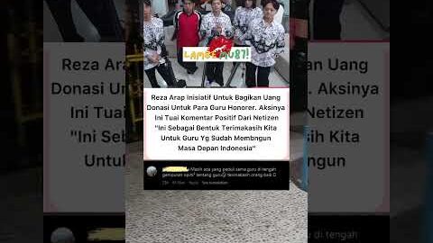 REZA ARAP DONASIKAN HASIL LIVE UNTUK GURU HONORER #trending #viralshorts #masukberanda