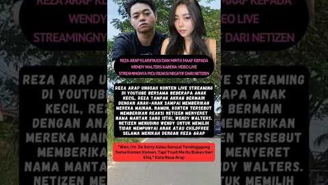 Akibat ulah netizen, Reza Arap sampai minta maaf ke Wendy Walters #feedshorts #shortvideo