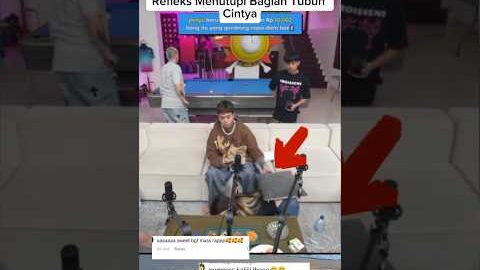 Reza arap secara reflex menutupi #rezaarap #shortvideo