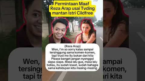 permintaan maaf Reza Arap usai Tvding mantan istri Cildfree #shortsvideo #shortvideo #shorts