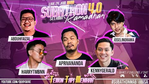 DAY (17/30) SUBATHON MAB18 4.0 LIVE 24 JAM #temontapimenikah