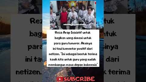 Reza Arap Bagikan Uang Donasi Ke Guru Honorer #youtubeshorts #shorts #ytshorts