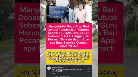 Reza Arap Udah Sering Donasi Kemana Mana Tapi Ga Kesorot Aja #rezaarap