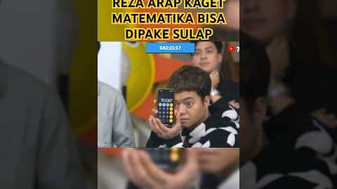 REZA ARAP KAGET LIAT SULAP PAKE ILMU MATEMATIKA #yb #jeromepolin #aaaclan #marapthon2 #ybrap