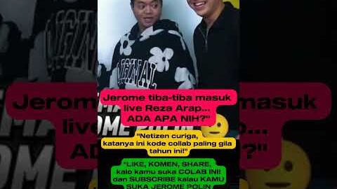 Jerome Polin tiba-tiba masuk live Reza Arap… ADA APA NIH?” #jeromepolin #rezaoktovian #marapthon