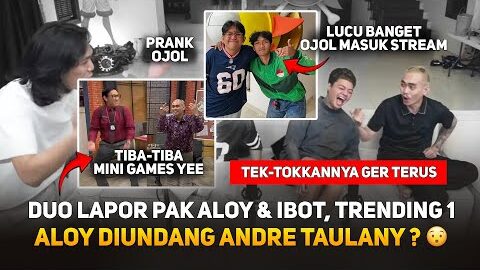 OJOL MASUK STREAM REZA ARAP, ALOY DIUNDANG ANDRE TAULANY ? REAKSI ALOY & IBOT TRENDING 1 #MARAPTHON2
