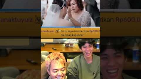 REZA ARAP REACTION VIDEO PERNIKAHAN SENDIRI 🤣 #rezaarap #yb #stream #reaction #wedding #fyp #likes
