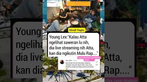 young Lex ucap jika atta halilintar liat saweran Reza arap pasti dia tiru #shortsviral #marapthon