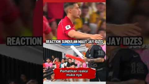 Reza Arap reaction sundulan Jay Idzes #yb #timnasindonesia #jayidzes