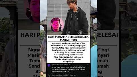 PERASAAN REZA ARAP SETELAH SELESAI MARAPHTON #yb #ybrap #marapthon