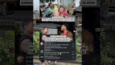 REZA ARAP NEMENIN SPEED CUMA DAPAT MAKASIH #rezaarap #ishowspeed #ybrap