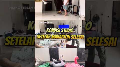 Reza arap!!! Kondisi Studio setelah marapthon selesai! #marapthon2 #yb #tepe46 #aloy #tierison