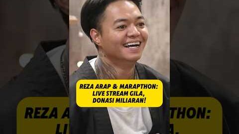 Reza Arap & Marapthon ‼️ Live Stream Gila, Donasi Miliaran ⁉️ #RezaArap #Marapthon #shorts