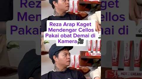 Reza Arap Kaget Mendengar CellosPakai obat Demai di Kamera🎥#dennysumargo #celloszxz #rezaaraplive