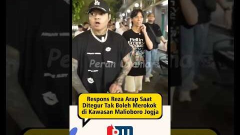 Respon Reza Arap Saat Ditegur Tak Boleh Merokok di Malioboro Jogja #beritaartis #selebriti #artis