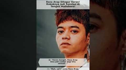 Reza Arap Ditegur Keras Rokoknya Jadi Sorotan di Tengah Malioboro