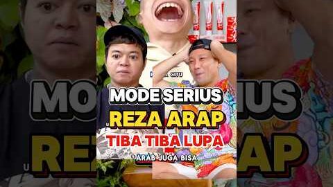 Mode serius reza arap tiba2 lupa #shorts #shortsvideo #dennysumargo #yb #celoz