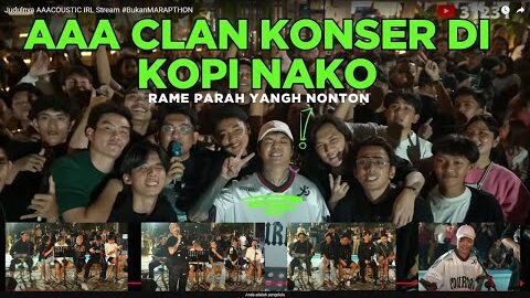 AAA CLAN KONSER DI KOPI NAKO, REZA ARAP SAKIT SEMPATIN IKUT NYANYI #bukanmarapthon #yb #marapthon