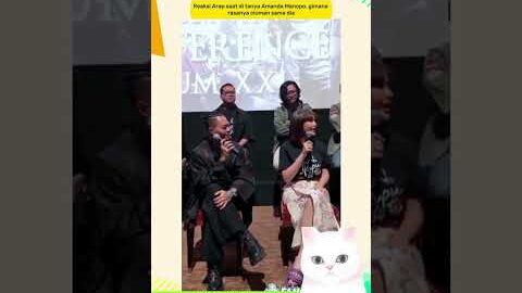 REAKSI REZA ARAP SAAT DI TANYA RASANYA CIUMAN SAMA AMANDA  #yb #ybe #yba