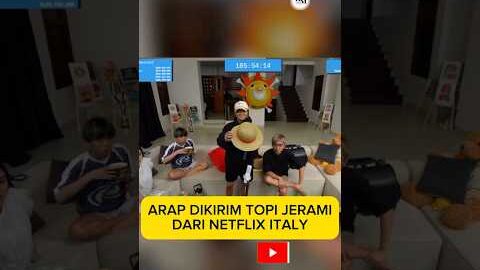 REZA ARAP DIKIRIM TOPI JERAMI DARI NETFLIX ITALY #yb #lyuka #jot #marapthon2 #livestream
