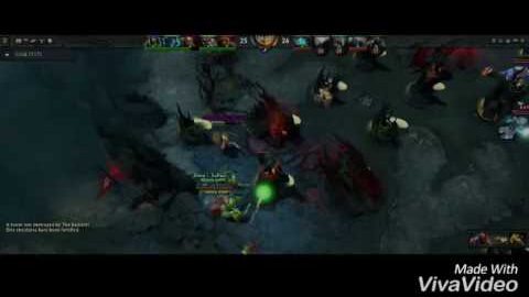 Reza arap oktovian VS gema show DOTA 2 RAMPAGE