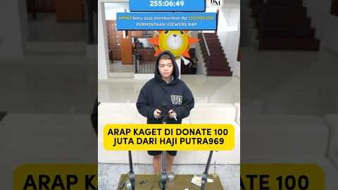 REZA ARAP KAGET DI DONATE 100 JUTA DARI HAJI PUTRA969 #yb #aloy #marapthon #marapthon2 #livestream