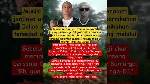 Reza Arap Tepati Janji, Nge-DJ Gratis di Pernikahan Cellos #shorts #trending #fyp