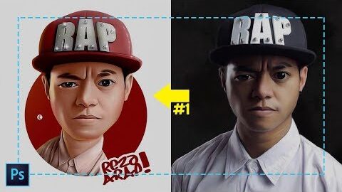 #1 Photoshop Tutorial – Karikatur ( Reza Arap Oktovian ) Dengan Teknik Smudge Painting
