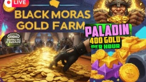 🔴TBC Gold Farming: Burning Crusade Raw Gold Marathon Black Moras 400g/hour! #warmane