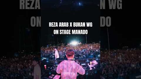 Reza arab x bukan wg on stage manado #yb #bukanwg #mraloy #aloy