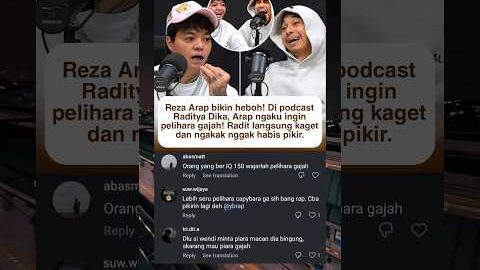 Bukan Kucing, Reza Arap Malah Mau Pelihara Gajah 😭