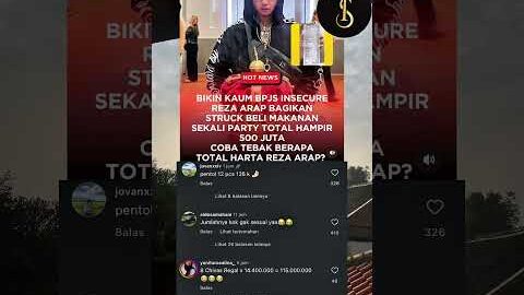 Reza arap nongkrong habiskan Ratusan juta Rp 114.0000.000