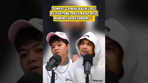 REZA ARAP AKUI MINUM LUDAH SENDIRI‼️ #rezaarap #radityadika
