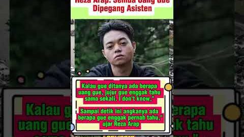 Bongkar Rahasia Keuangan, Reza Arap: Semua Uang Gue Dipegang Asisten #rezaarap #shortsvideo