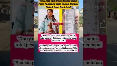 Reza Arap Spill Struk Belanja Sekali Party Angkanya Bikin Pusing, Netizen: Biskuit Regal Rp14 Juta?