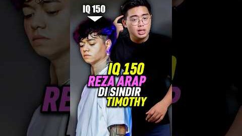 IQ 150 Reza Arap Di Sindir Sindir Timothy Ronald #shorts