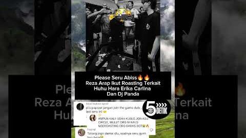 REZA ARAP IKUT ROASTING DJ PANDA SOAL RUS4KIN KARIR #rezaarap #djpanda #erikacarlina #shorts #viral