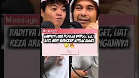 REZA ARAP BONGKAR,KEUANGAN  SENDIRI,ENDING NYA BIKIN KAGET!😳 #radityadika #rezaarap #shortvideo #fyp